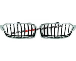 Kit grilles de calandre noire/chrome type Pack M pour Bmw serie 3 F30 2011->>